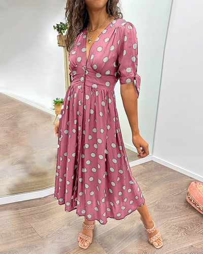 VIOLLETA - V-Neck Dress