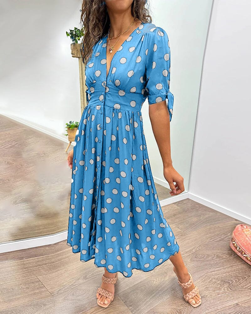 VIOLLETA - V-Neck Dress