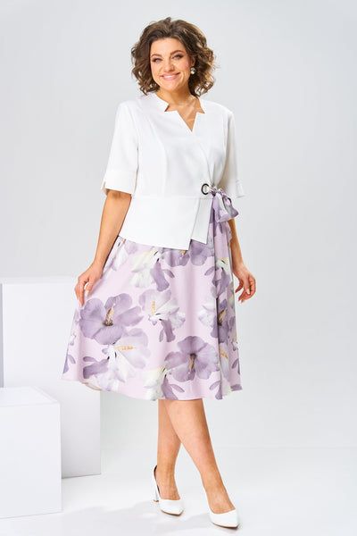 High-quality cotton and silk dress