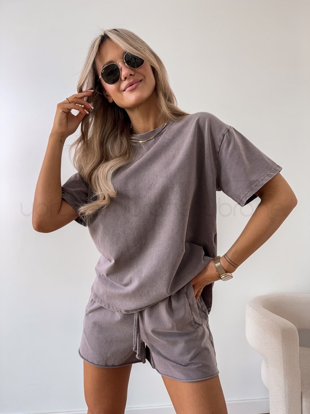Casual Washed Lounge 2-Piece Set