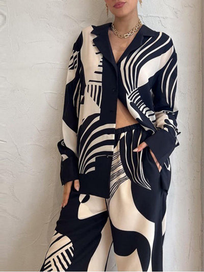 Urban Muse – Artistic Wide-Leg Set