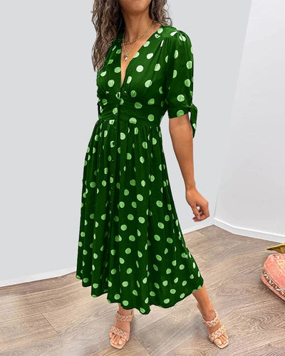 VIOLLETA - V-Neck Dress