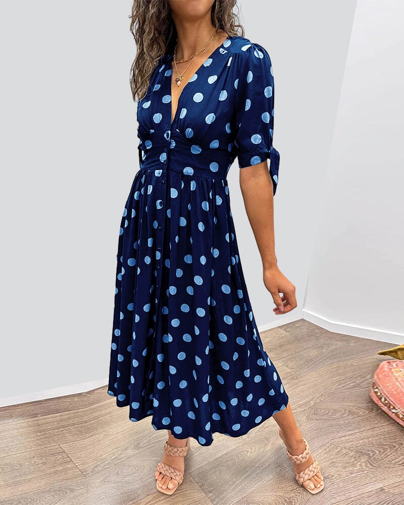 VIOLLETA - V-Neck Dress