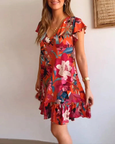 AMALIA - PLAYFUL SUMMER DRESS WITH RUFFLE DETAILS