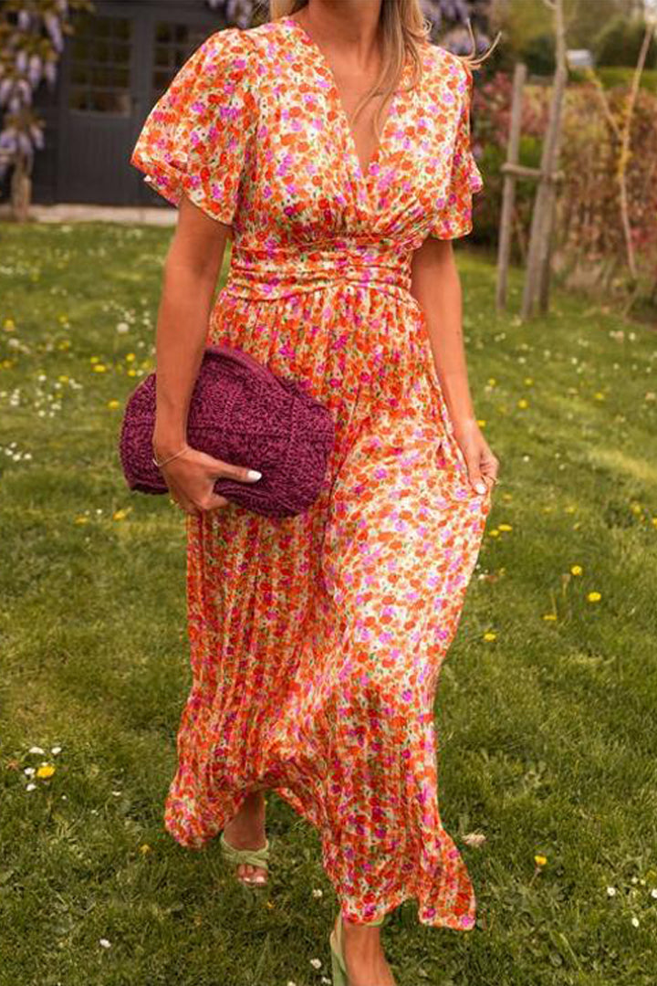SUSANNE - ELEGANT V-NECK GODDESS DRESS