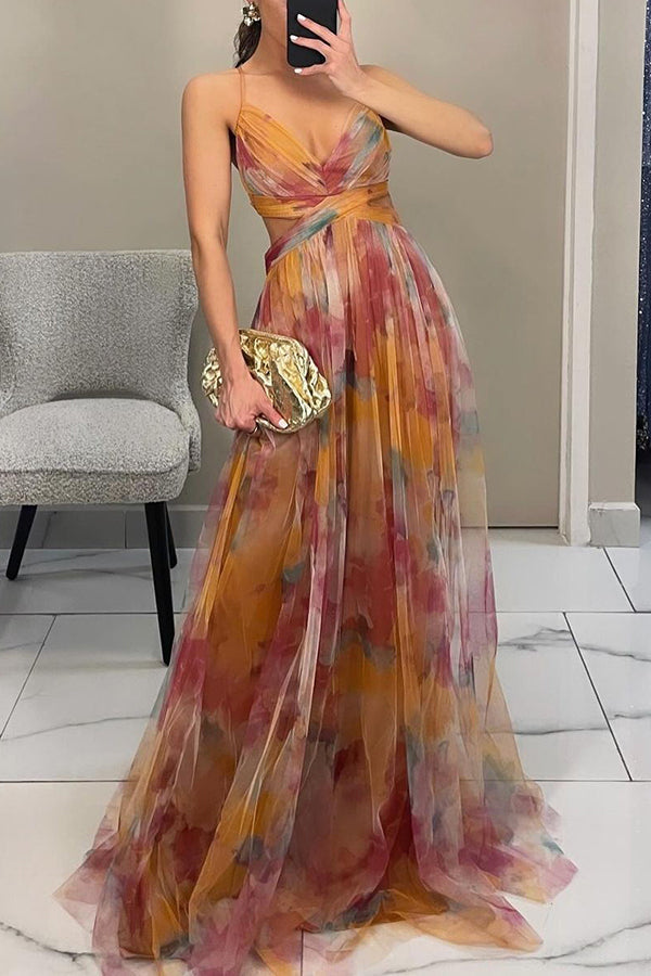 AROA - Floral Print Maxi Dress