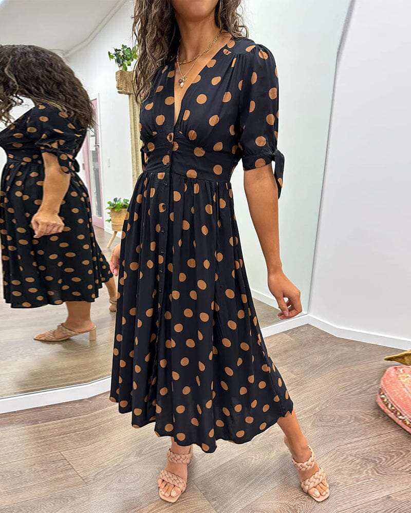 VIOLLETA - V-Neck Dress