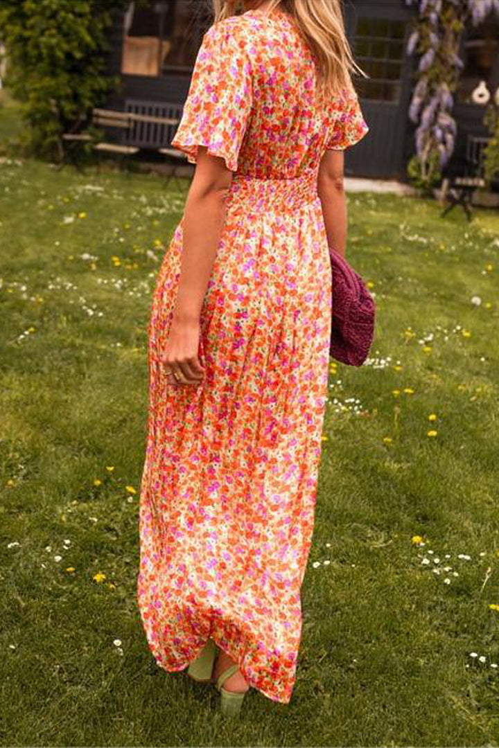 SUSANNE - ELEGANT V-NECK GODDESS DRESS