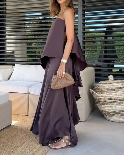 VALERIA - LAYERED SKIRT SET