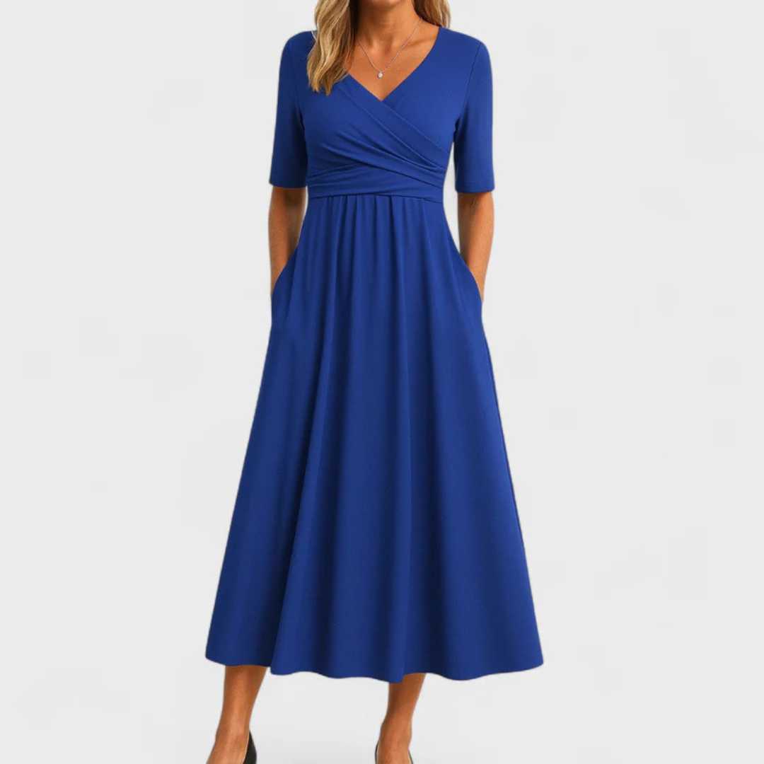 Felicity™ | Crossed dress with short sleeves