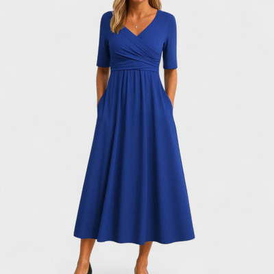 Felicity™ | Crossed dress with short sleeves