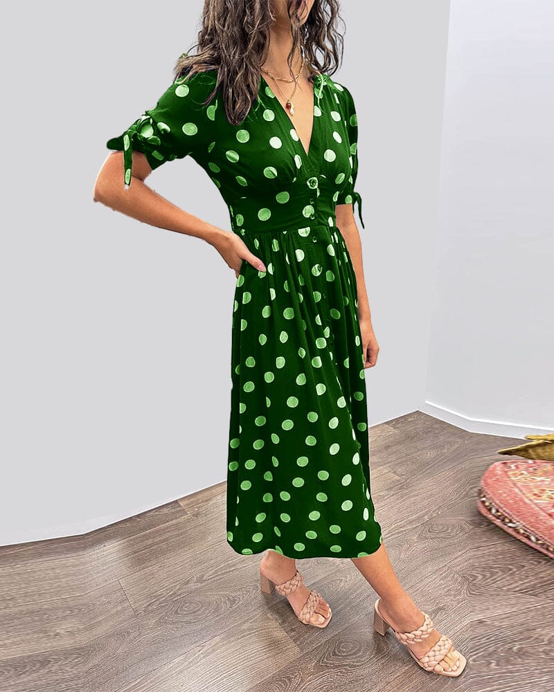 VIOLLETA - V-Neck Dress