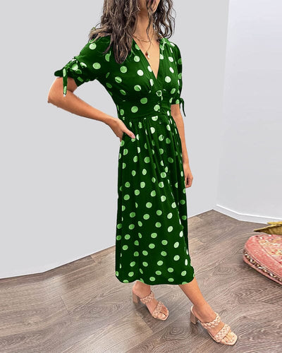 VIOLLETA - V-Neck Dress
