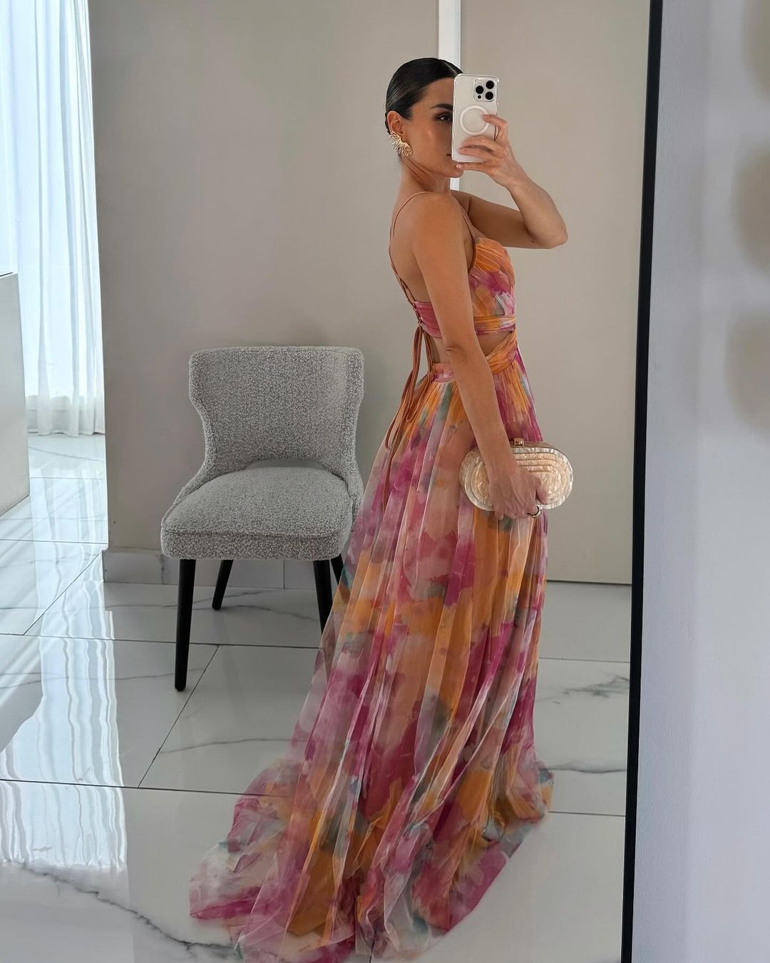 AROA - Floral Print Maxi Dress