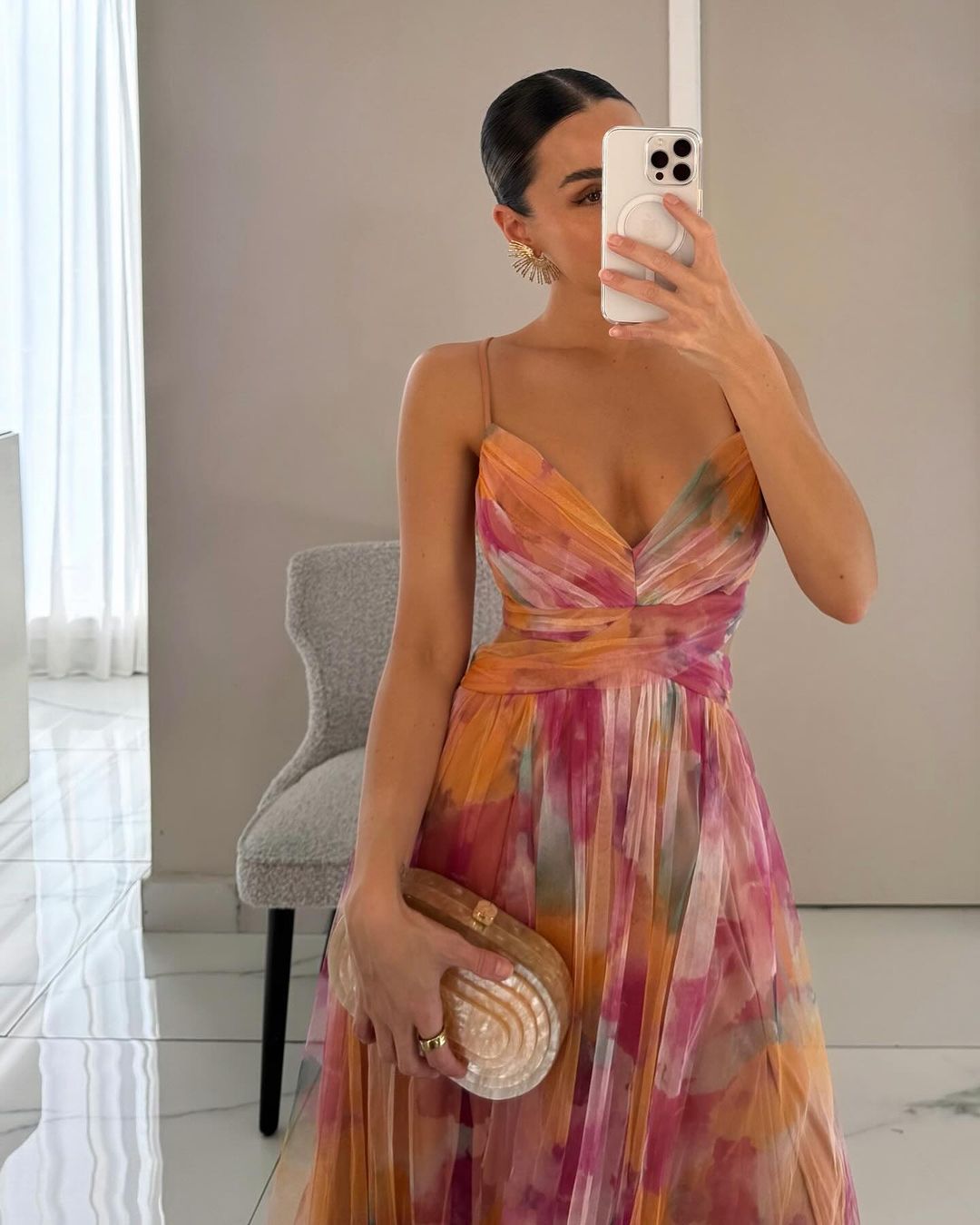 AROA - Floral Print Maxi Dress