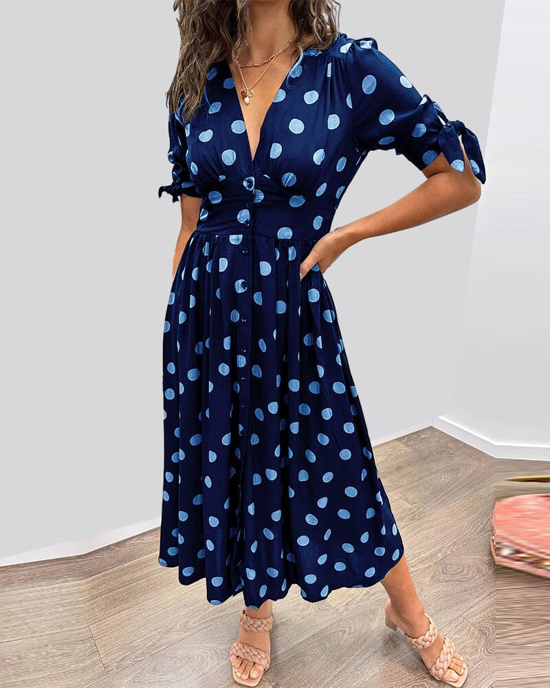 VIOLLETA - V-Neck Dress