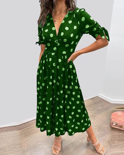 VIOLLETA - V-Neck Dress