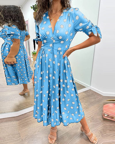 VIOLLETA - V-Neck Dress