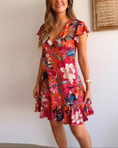 AMALIA - PLAYFUL SUMMER DRESS WITH RUFFLE DETAILS
