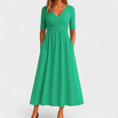 Felicity™ | Crossed dress with short sleeves