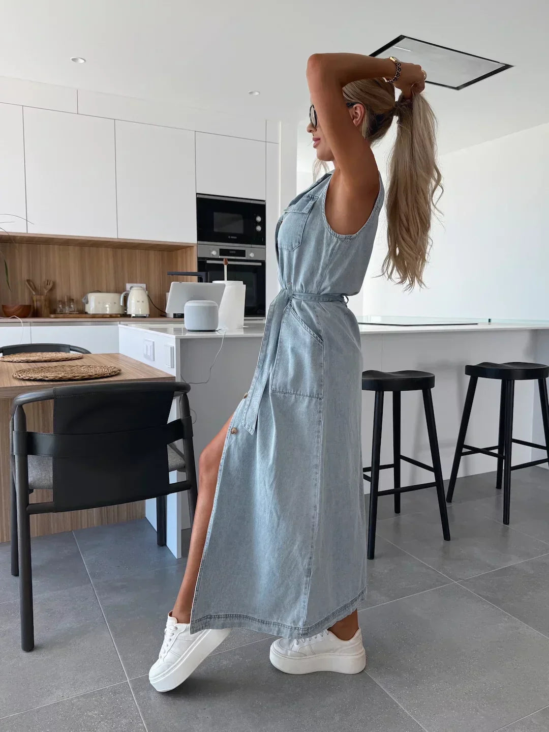 Maxi Denim Dress