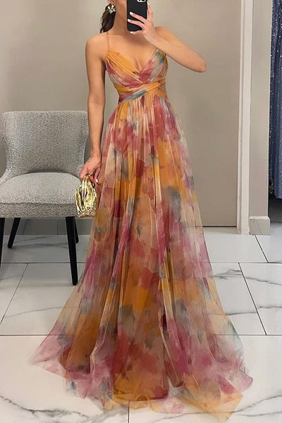 AROA - Floral Print Maxi Dress
