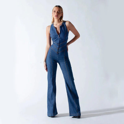 Roxanne™ | Denim Style & Comfort Jumpsuit