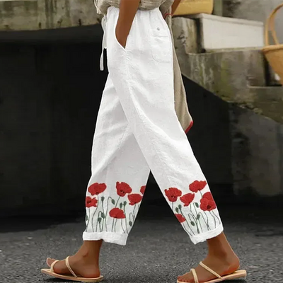 Basic White Side Pocket Pants