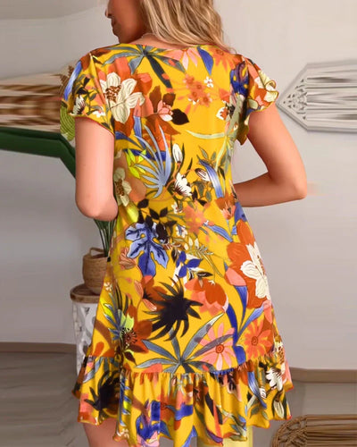 AMALIA - PLAYFUL SUMMER DRESS WITH RUFFLE DETAILS