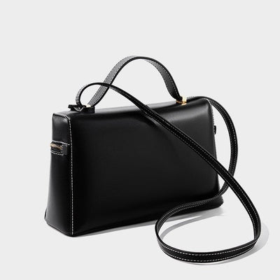 Women's Genuine Leather Crossbody Bucket Bag