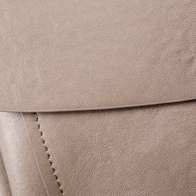 Women’s Genuine Leather Spring-Summer Commuter Tote Bag with Maillard Elegance