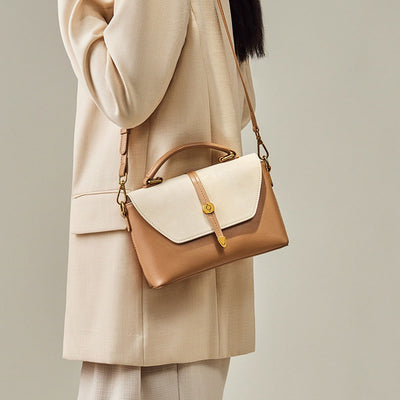 Vintage Women's Genuine Leather Cross Body Handbag