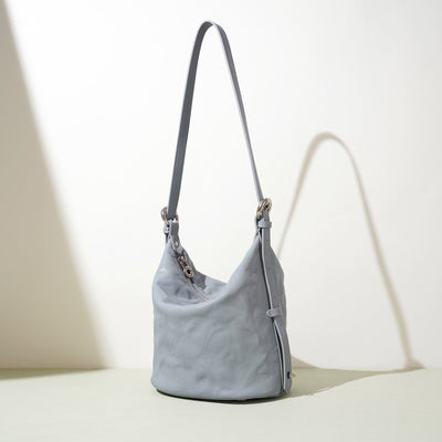 Women's Soft Genuine Leather Minimalist Crossbody Shoulder Bag