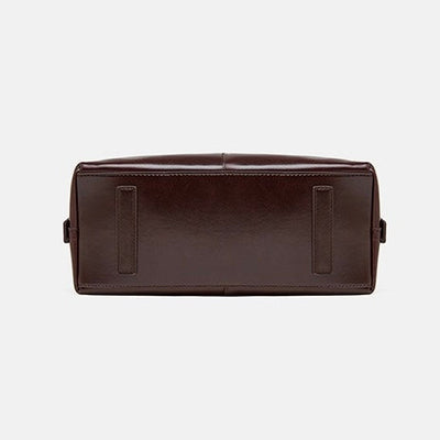 Women’s Genuine Leather Large Tote Shoulder Bag – Vegetable-Tanned Commuter Crossbody