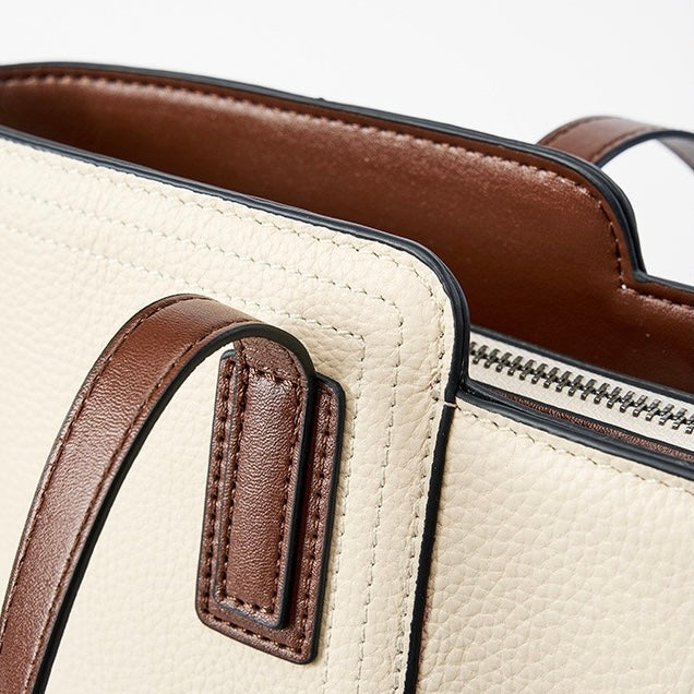 Women’s Genuine Leather Large Capacity Tote Shoulder Bag – Commuter Everyday Purse