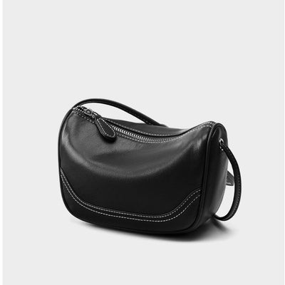 Women’s Genuine Leather Mini Crossbody Shoulder Bag – Elegant Top Grain Everyday Purse