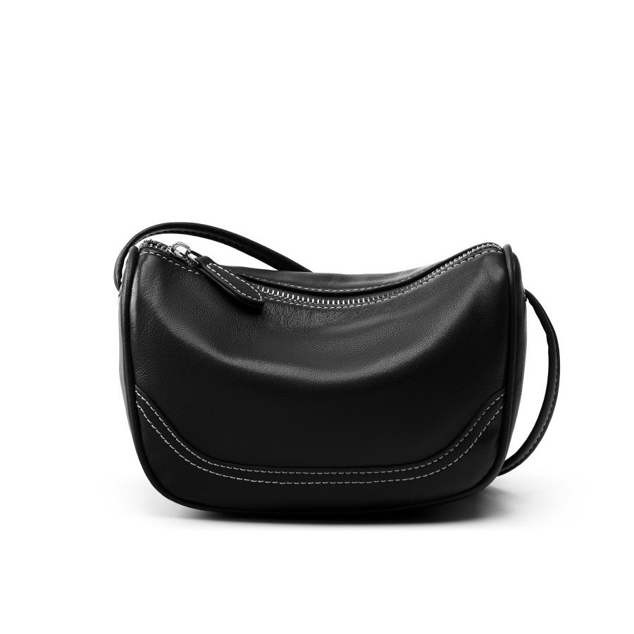 Women’s Genuine Leather Mini Crossbody Shoulder Bag – Elegant Top Grain Everyday Purse