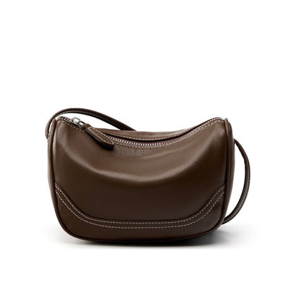 Women’s Genuine Leather Mini Crossbody Shoulder Bag – Elegant Top Grain Everyday Purse