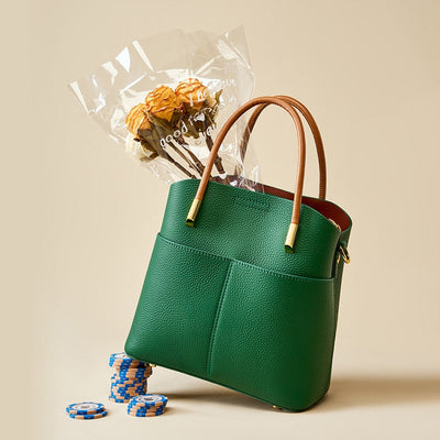 Elegant Women's Genuine Leather Ladies Crossbody Handbag