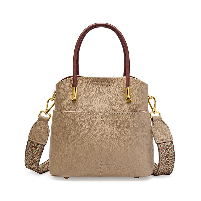 Elegant Women's Genuine Leather Ladies Crossbody Handbag