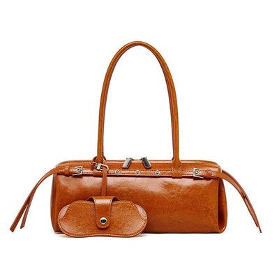 Women’s Genuine Leather Vintage Biker Belt Shoulder Bag