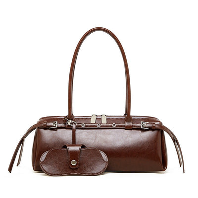 Women’s Genuine Leather Vintage Biker Belt Shoulder Bag