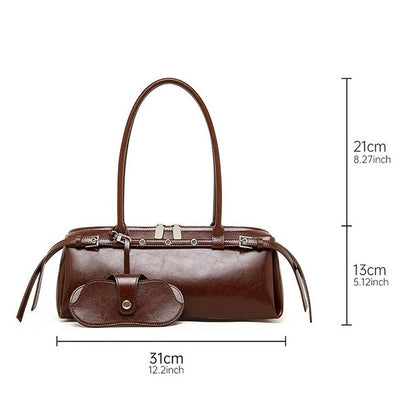 Women’s Genuine Leather Vintage Biker Belt Shoulder Bag