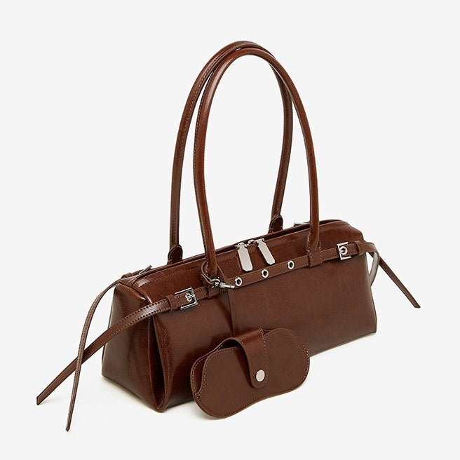 Women’s Genuine Leather Vintage Biker Belt Shoulder Bag