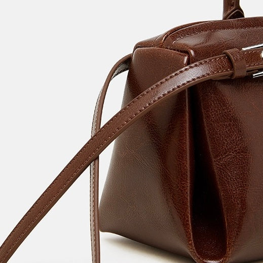 Women’s Genuine Leather Vintage Biker Belt Shoulder Bag