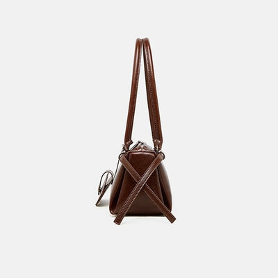 Women’s Genuine Leather Vintage Biker Belt Shoulder Bag