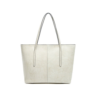 Women’s Genuine Leather Large Tote Shoulder Bag – Daily Commuter Essential
