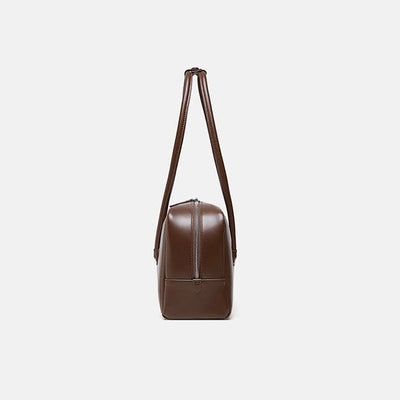 Women’s Genuine Leather Boston Structured Pillow Shoulder Bag