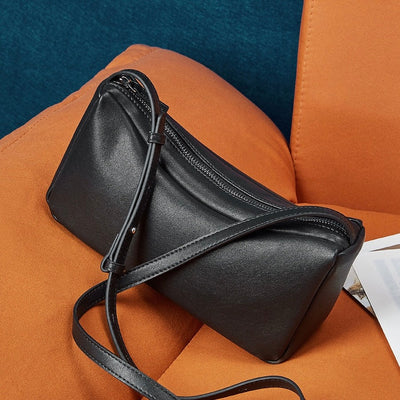 Women’s Genuine Leather Minimalist Soft Crossbody Shoulder Bag