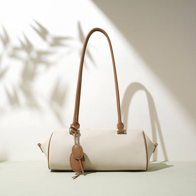 Women’s Genuine Leather Light Luxury Pendant Shoulder Handbag